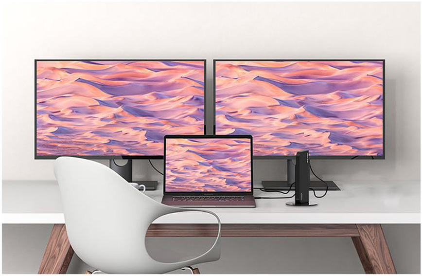 Wavlink USB 3.0 Universal Laptop Docking Station WL-UG39DK1V-C-BL-US